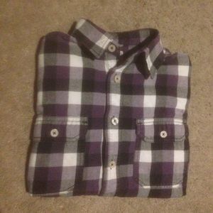 Mossimo purple long-sleeved flannel